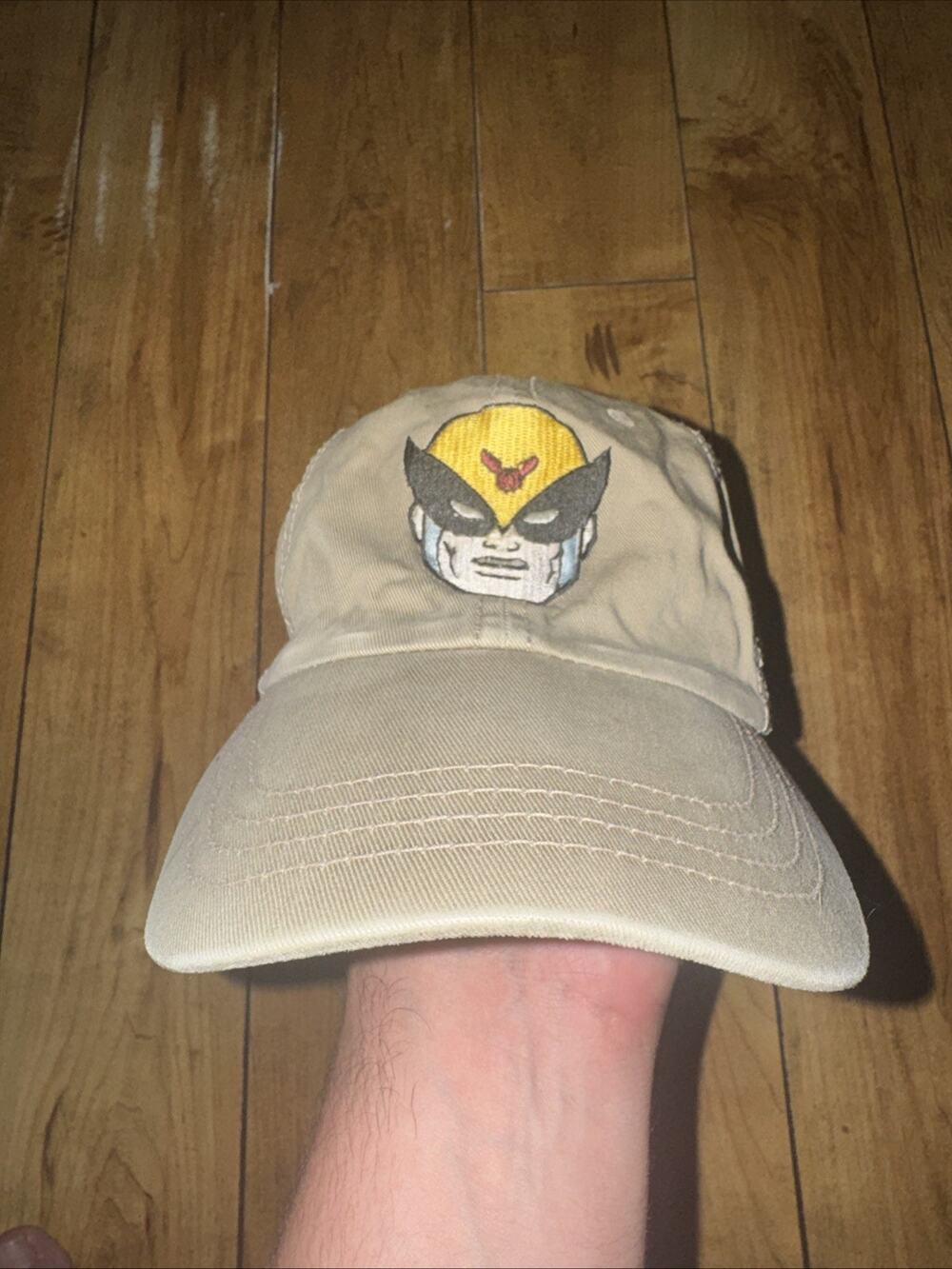 Vintage Harvey Birdman Attorney At Law Adjustable Hat Tan Rare Cartoon Network